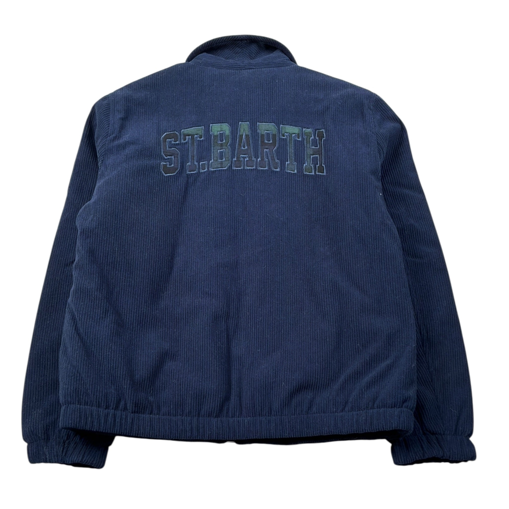 Saint Barth Giubbino tinta unita con Zip Blu per Bambino BIRDIEJR BLU SAINT BARTH 