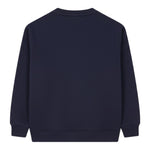 Saint Barth Felpa Chiusa Girocollo tinta unita con Applicazioni Blu per Bambina BRN000201457I BLU SAINT BARTH 