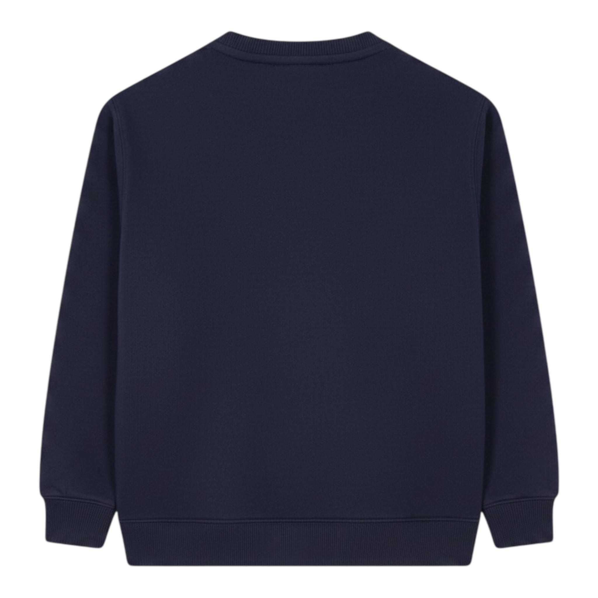 Saint Barth Felpa Chiusa Girocollo tinta unita con Applicazioni Blu per Bambina BRN000201457I BLU SAINT BARTH 