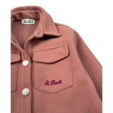 Saint Barth Cappotto tinta unita con Stampe Rosa per Bambina CAMBRY ROSA SAINT BARTH 
