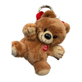 Saint Barth Portachiavi Forma Animale Marrone per Bambina CHARMFUR MARRONE SAINT BARTH 