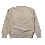 Saint Barth Maglia Girocollo tinta unita con Ricami Beige per Bambino CORTINACA BEIGE SAINT BARTH 