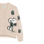 Saint Barth Cardigan tinta unita con Stampa Beige per Neonato DIY000102419IN BEIGE SAINT BARTH 