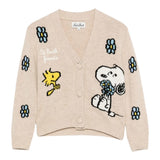 Saint Barth Cardigan tinta unita con Stampa Beige per Neonato DIY000102419IN BEIGE SAINT BARTH 