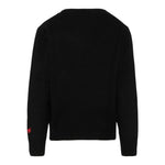 Saint Barth Maglia tinta unita con Stampa Nero per Neonato DOU000100326IN NERO SAINT BARTH 