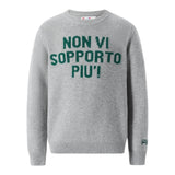 Saint Barth Maglia tinta unita con Stampa Grigio per Bambino DOU000101629I GRIGIO SAINT BARTH 