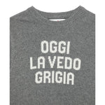 Saint Barth Maglia tinta unita con Stampa Grigio per Bambino DOU000101631 GRIGIO SAINT BARTH 