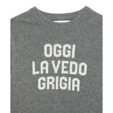 Saint Barth Maglia tinta unita con Stampa Grigio per Bambino DOU000101631 GRIGIO SAINT BARTH 
