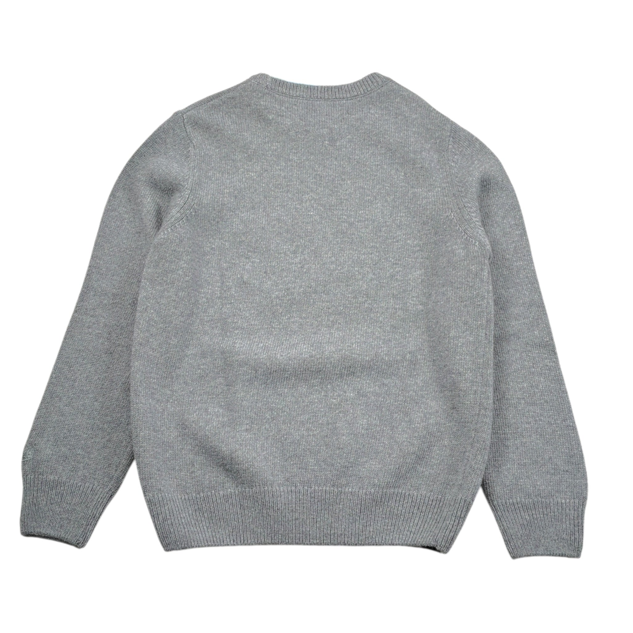 Saint Barth Maglia tinta unita con Stampa Grigio per Neonato DOU000101631N GRIGIO SAINT BARTH 
