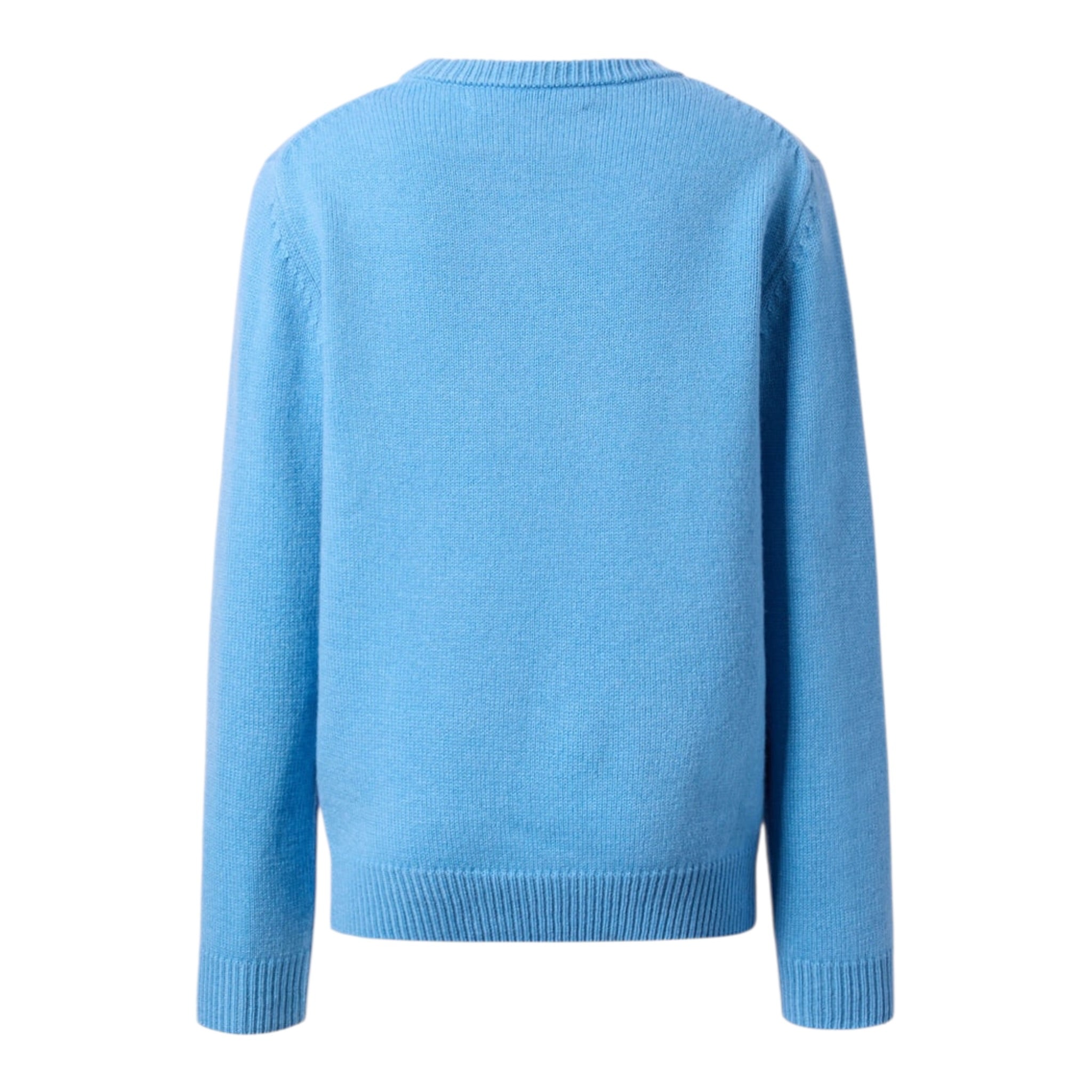 Saint Barth Maglia tinta unita con Stampa Azzurro per Bambino DOU000101635I AZZURRO SAINT BARTH 