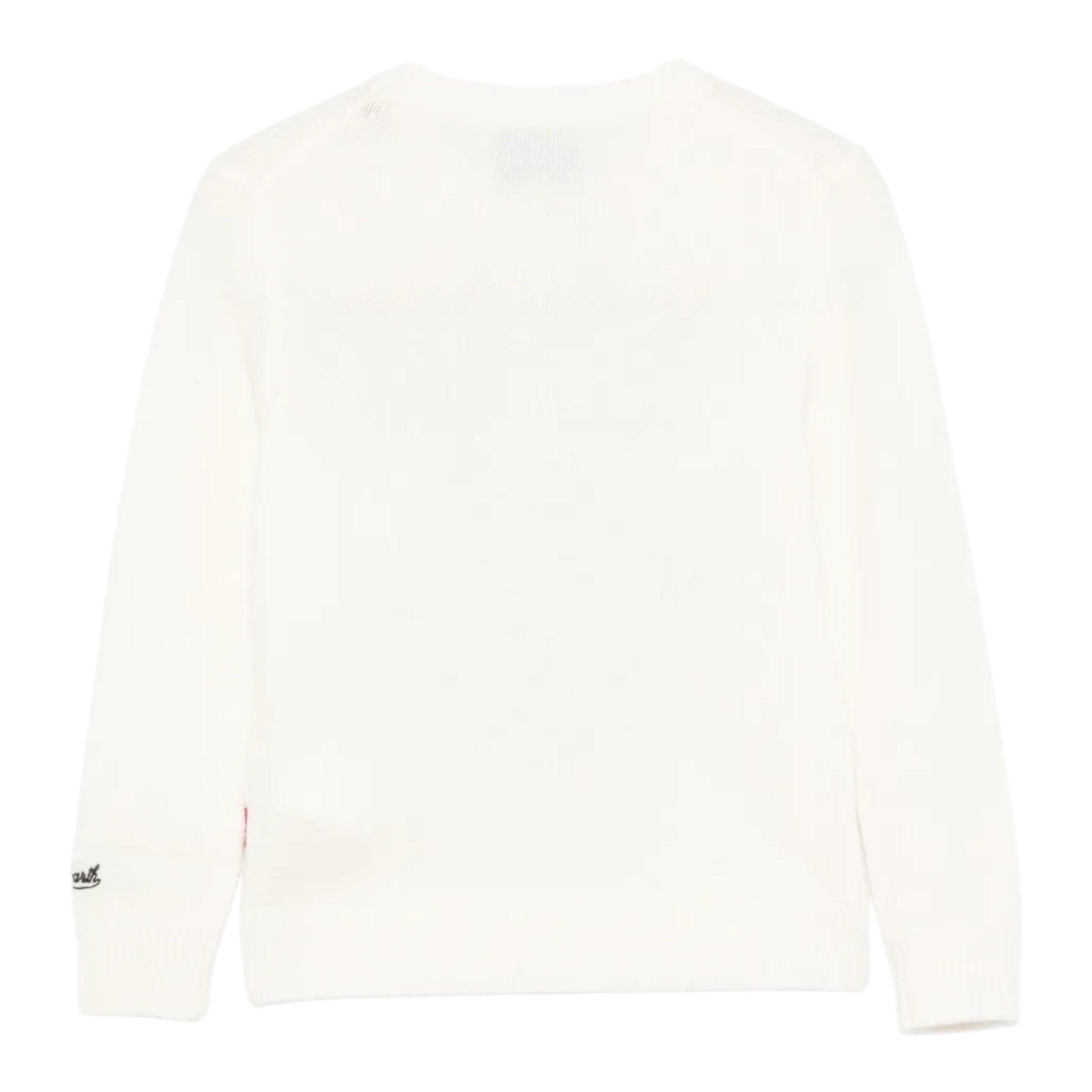 Saint Barth Maglia Girocollo tinta unita con Stampa Panna per Bambino DOU001900342L PANNA SAINT BARTH 