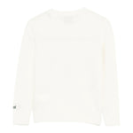 Saint Barth Maglia tinta unita con Stampa Panna per Bambina DOU0019 PANNA SAINT BARTH 