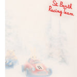 Saint Barth Maglia tinta unita con Stampa Panna per Bambina DOU0019 PANNA SAINT BARTH 