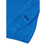 Saint Barth Maglia tinta unita con Ricamo Blu per Bambino DOUGLAS BLU SAINT BARTH 
