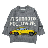 Saint Barth Maglia tinta unita con Ricamo Grigio per Neonato DOUGLASS GRIGIO SAINT BARTH 