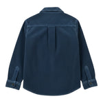 Saint Barth Camicia tinta unita In Velluto Blu per Bambino ELWOOD BLU SAINT BARTH 