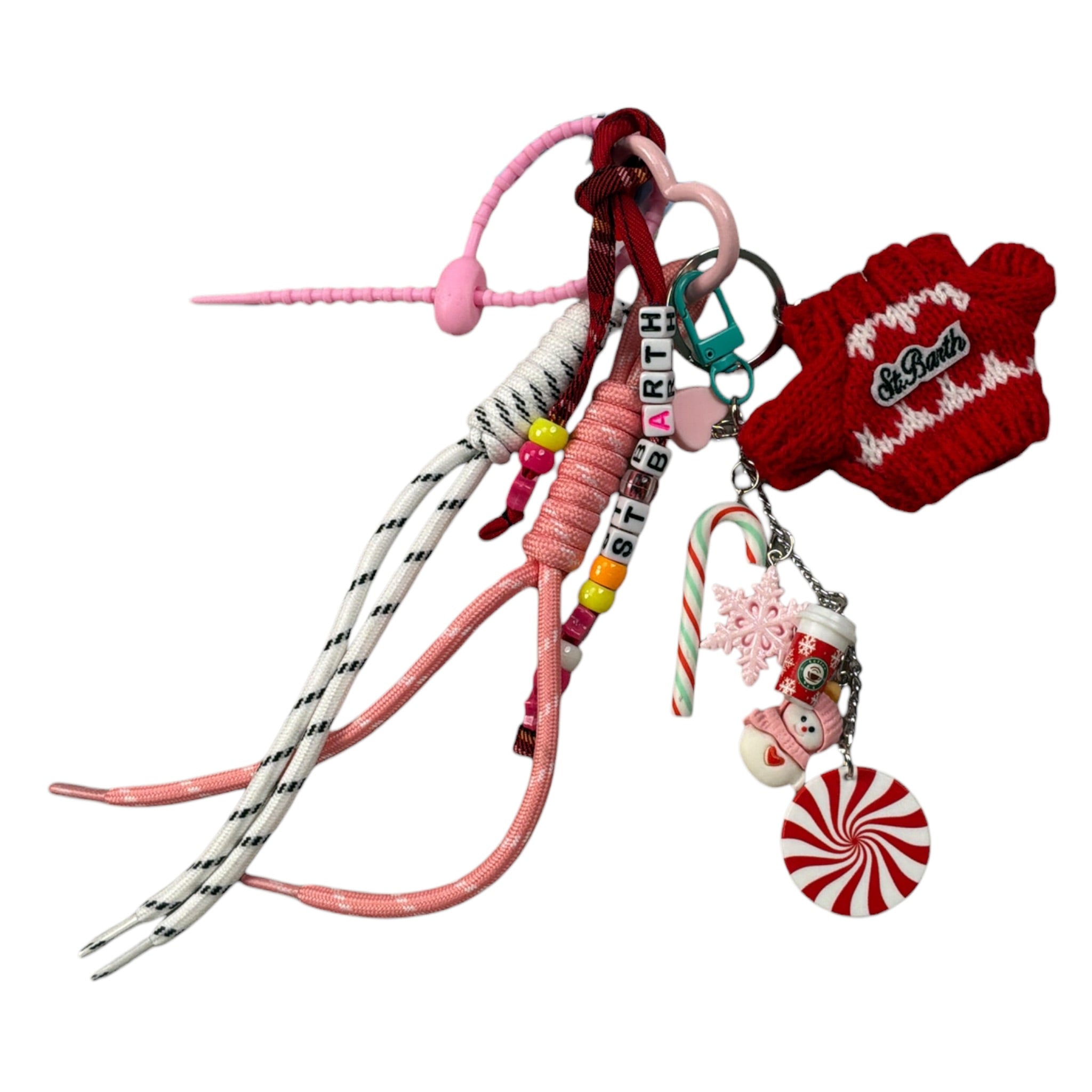 Saint Barth Portachiave con Charms Rosso per Bambina FUNNYCHARM ROSSO SAINT BARTH 