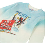 Saint Barth Maglia Girocollo Bicolore con Ricami Azzurro per Bambino GOOFY AZZURRO SAINT BARTH 