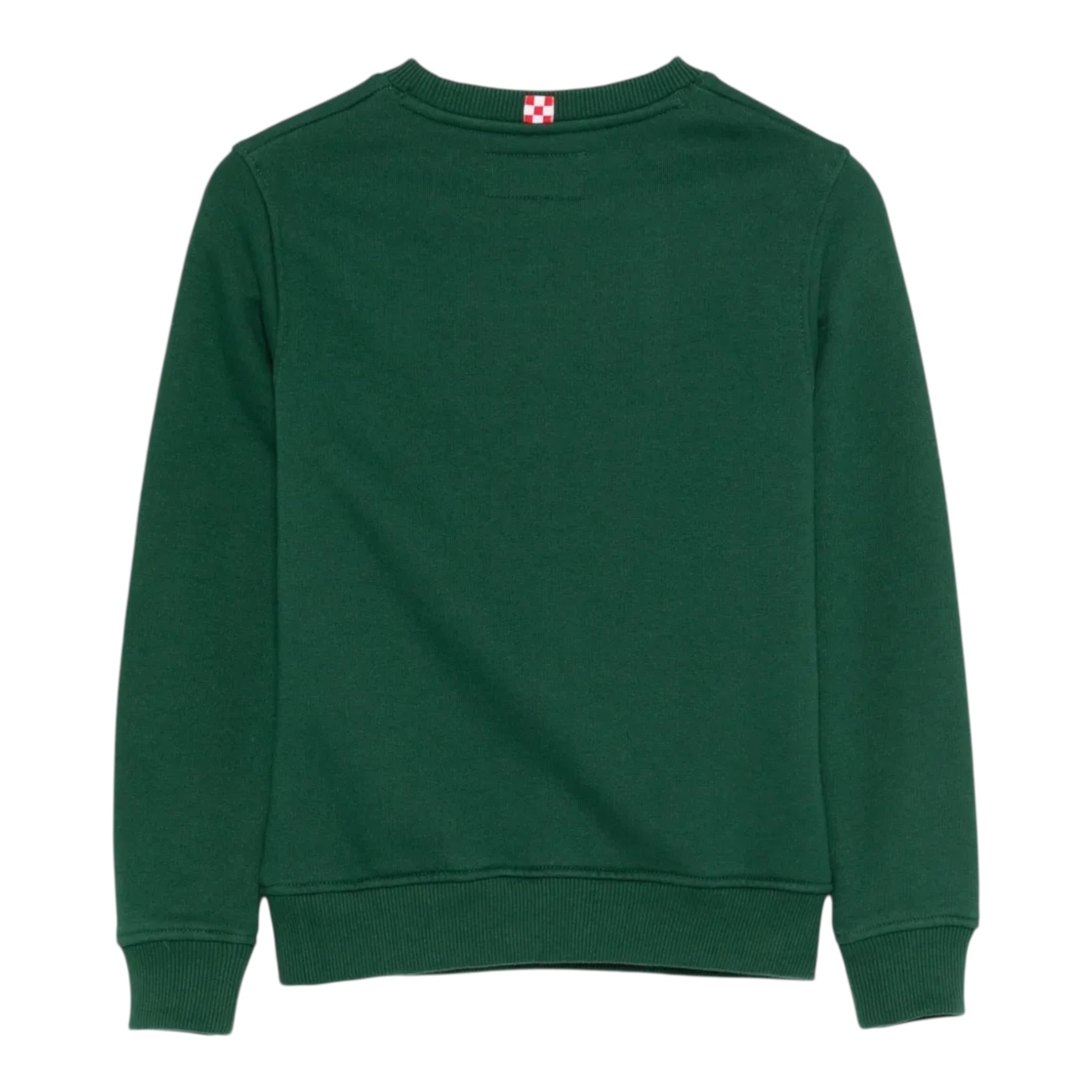 Saint Barth Felpa tinta unita con Stampa Verde per Bambino HUT00040040I VERDE SAINT BARTH 