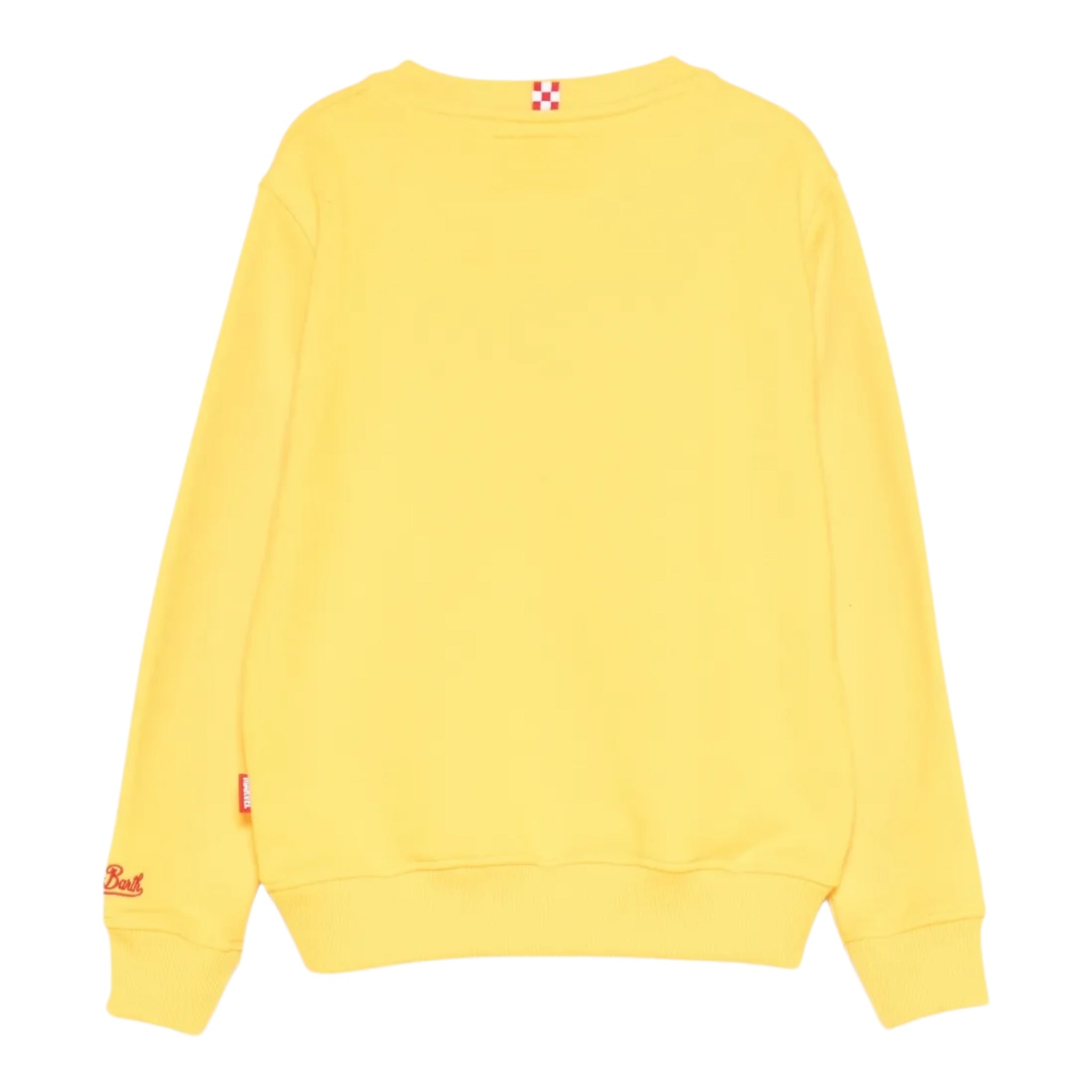 Saint Barth Felpa tinta unita con Stampa Giallo per Bambino HUT000401518I GIALLO SAINT BARTH 