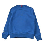 Saint Barth Felpa Girocollo tinta unita con Stampa Blu per Bambino HUTTON486 BLU SAINT BARTH 