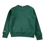 Saint Barth Felpa Chiusa Girocollo tinta unita con Logo Verde per Bambino HUTTONN VERDE SAINT BARTH 