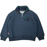 Saint Barth Felpa tinta unita con Colletto Blu per Bambino KENNETH BLU SAINT BARTH 