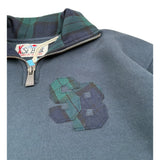Saint Barth Felpa tinta unita con Colletto Blu per Bambino KENNETH BLU SAINT BARTH 