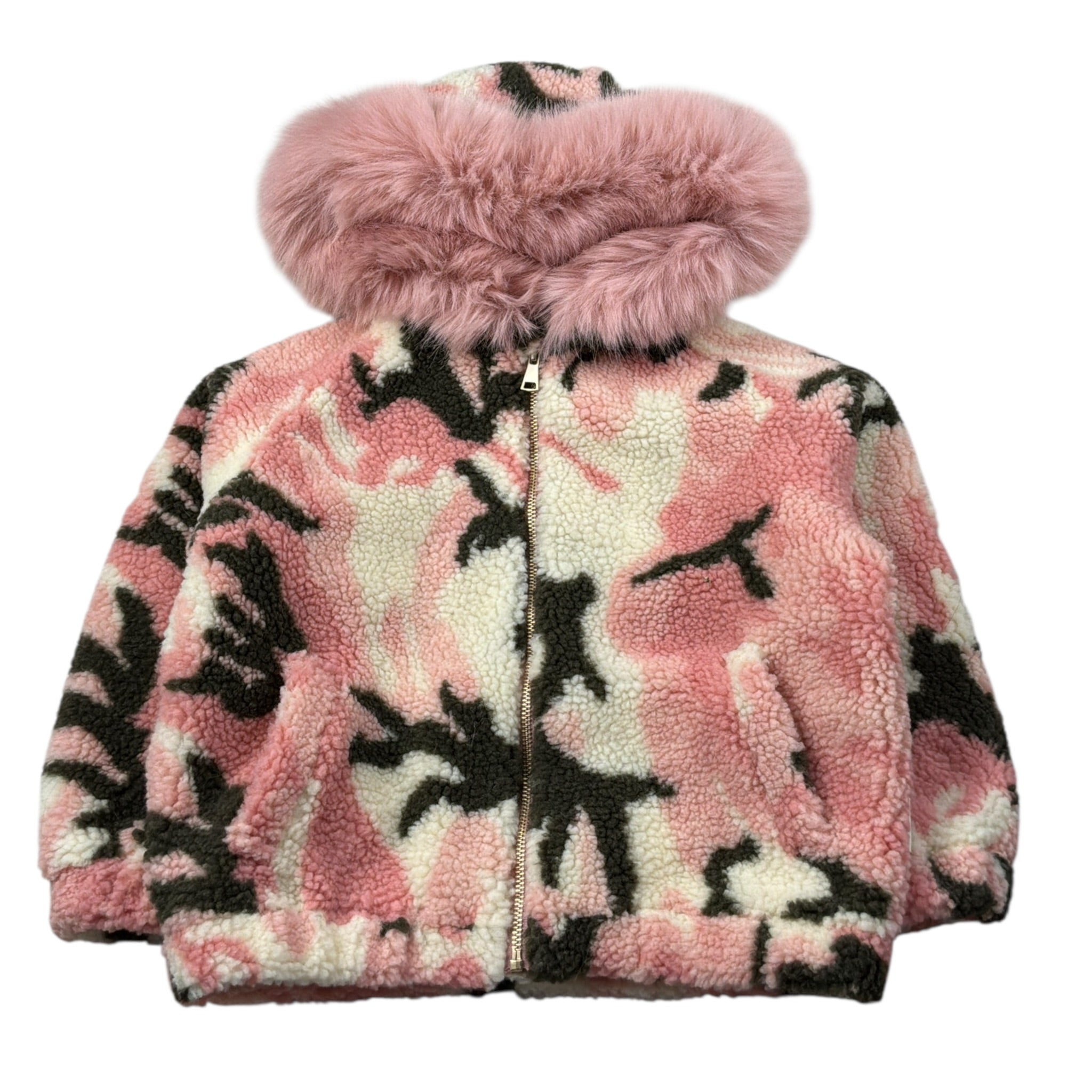 Saint Barth Cappotto Teddy Fantasia con Cappuccio Panna per Bambina KIKKA PANNA SAINT BARTH 