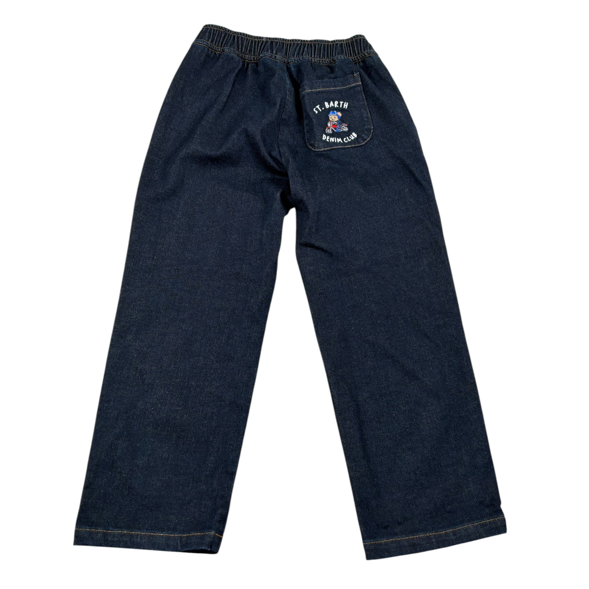 Saint Barth Jeans tinta unita con Elastico In Vita Blu per Bambino KILKENNYJ BLU SAINT BARTH 