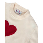 Saint Barth Maglia tinta unita con Stampa Panna per Bambina KYLA004XX PANNA SAINT BARTH 
