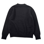 Saint Barth Maglia Girocollo tinta unita con Logo Nero per Bambina KYLASTBA NERO SAINT BARTH 