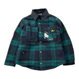 Saint Barth Giubbino Bicolore con Fantasia A Quadri Verde per Bambino LANDECK VERDE SAINT BARTH 