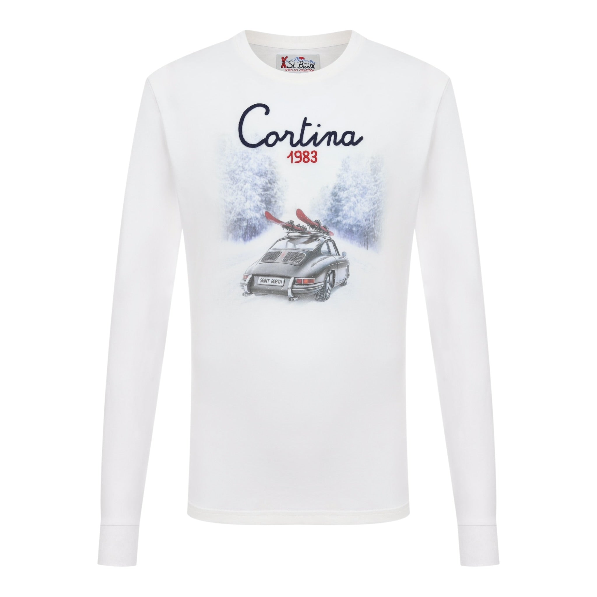 Saint Barth Shirt Girocollo tinta unita Panna per Neonato LUT000500 PANNA SAINT BARTH 