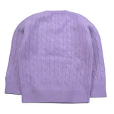 Saint Barth Maglia tinta unita con Trecce Lilla per Bambina LYL00400392LJ LILLA SAINT BARTH 