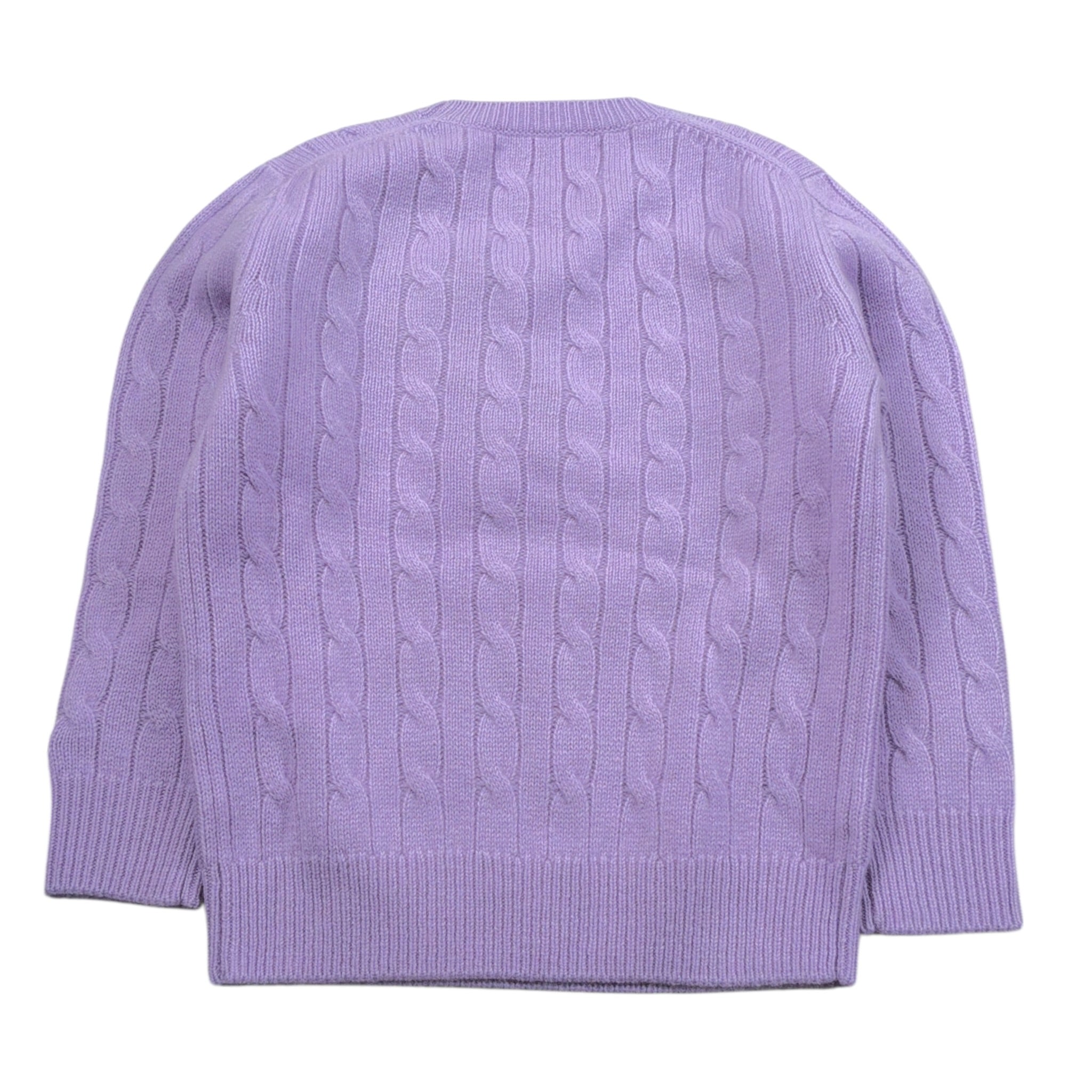 Saint Barth Maglia tinta unita con Trecce Lilla per Bambina LYL00400392LJ LILLA SAINT BARTH 