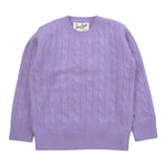 Saint Barth Maglia tinta unita con Trecce Lilla per Bambina LYL00400392LJ LILLA SAINT BARTH 