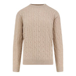 Saint Barth Maglia Girocollo tinta unita Beige per Bambino NIX0002 BEIGE SAINT BARTH 