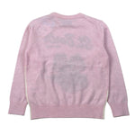 Saint Barth Maglia Girocollo tinta unita con Logo Rosa per Bambina PEATUNS ROSA SAINT BARTH 