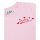 Saint Barth Shirt Girocollo tinta unita con Stampa Rosa per Bambina PENN00101278I ROSA SAINT BARTH 