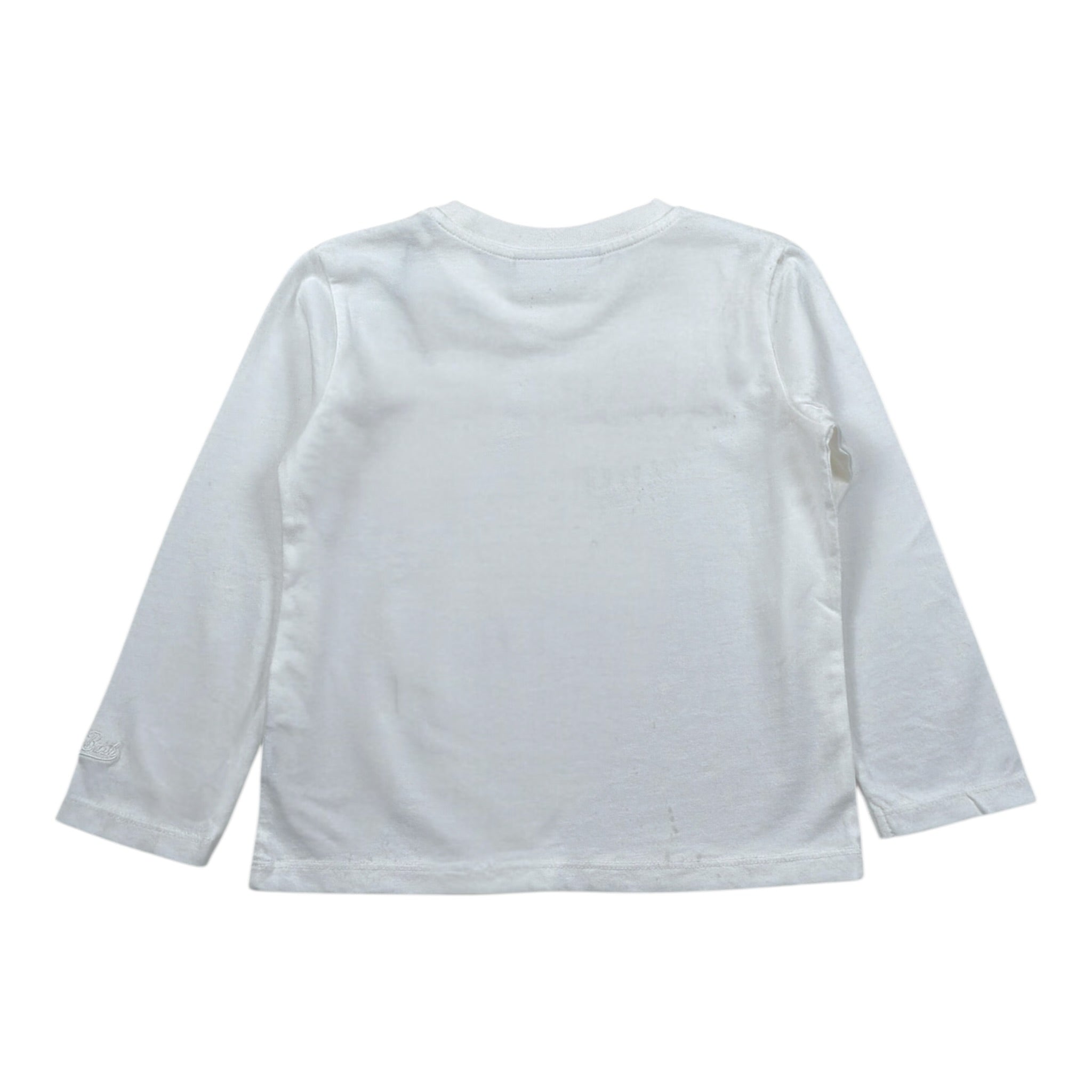 Saint Barth Shirt Girocollo tinta unita con Stampa Bianco per Bambina PENN001 BIANCO SAINT BARTH 