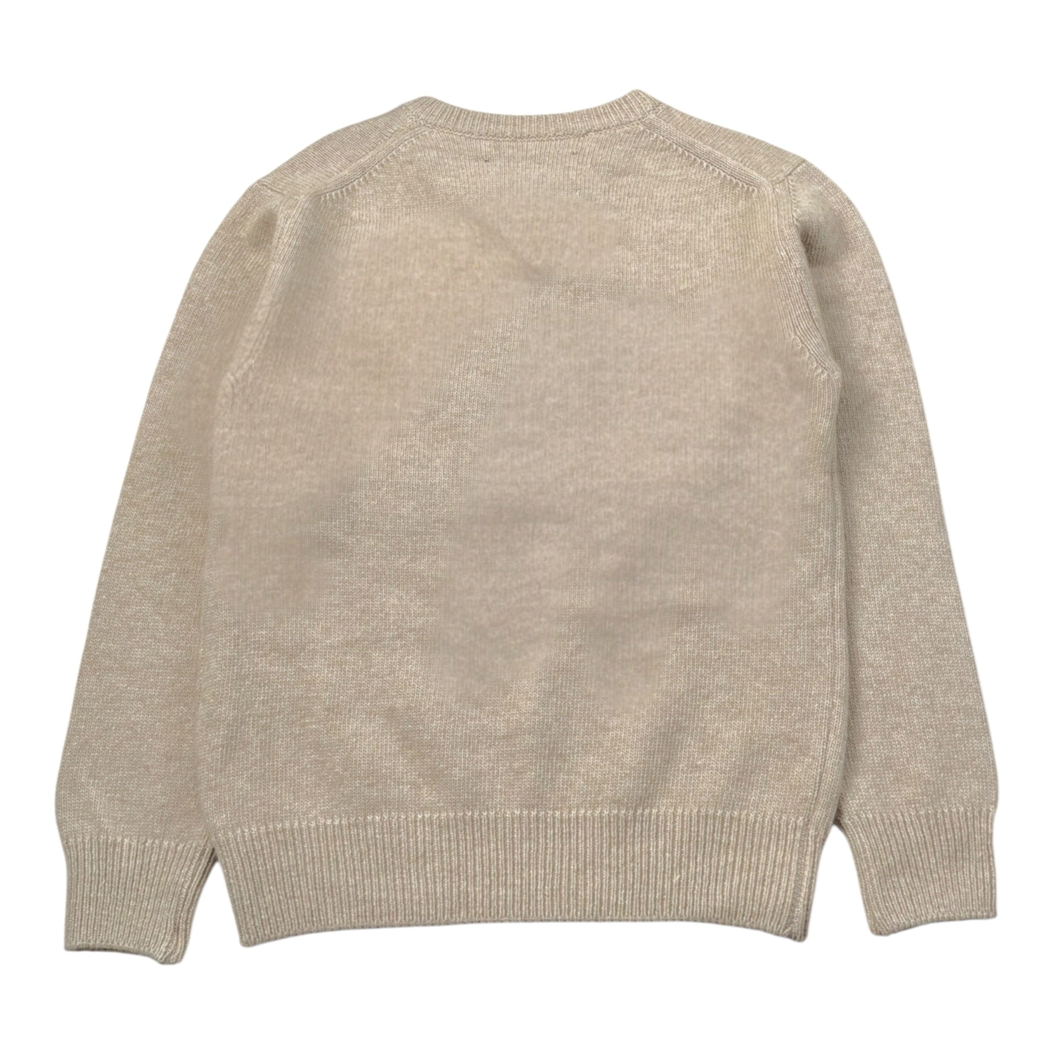Saint Barth Maglia Girocollo con Stampa Sabbia per Bambino PORSCHE SABBIA SAINT BARTH 