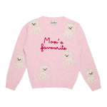 Saint Barth Maglia tinta unita con Stampa Rosa per Neonata PRC0000502277I ROSA SAINT BARTH 