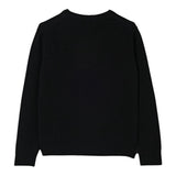 Saint Barth Maglia tinta unita con Stampa Nero per Bambina PRC000100553L NERO SAINT BARTH 