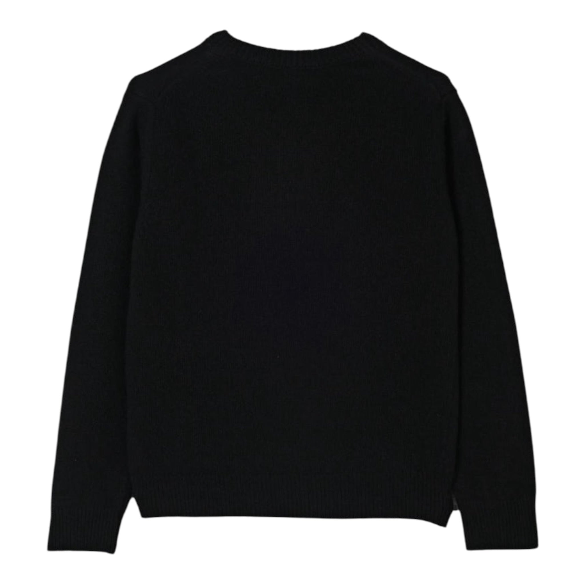 Saint Barth Maglia tinta unita con Stampa Nero per Bambina PRC000100553L NERO SAINT BARTH 
