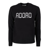 Saint Barth Maglia tinta unita con Stampa Nero per Bambina PRC000100553L NERO SAINT BARTH 