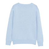 Saint Barth Maglia tinta unita con Stampa Azzurro per Bambina PRC00102215I AZZURRO SAINT BARTH 