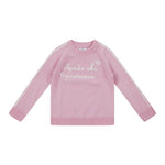 Saint Barth Maglia tinta unita con Stampa Rosa per Bambina PRC0014 ROSA SAINT BARTH 