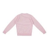 Saint Barth Maglia tinta unita con Stampa Rosa per Bambina PRC0016 ROSA SAINT BARTH 