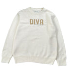 Saint Barth Maglia Tina Unita con Stampa Girocollo Panna per Bambina PRINCESDIVA PANNA SAINT BARTH 